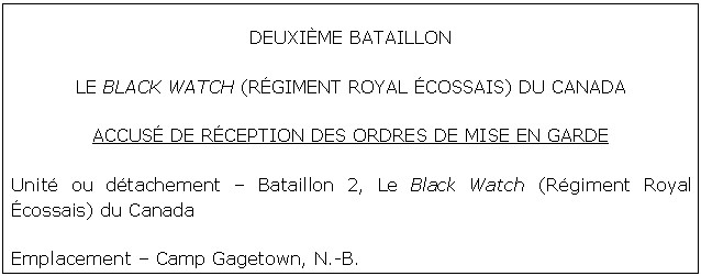 Traduction ordres de mise en garde